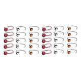 30x Mini 12v Ambar + Red 3/4 Lado Redondo 3 Led Barra De N