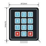 Teclado Matricial 3x4 Arduino Pic Avr Atmel Membrana 4x3