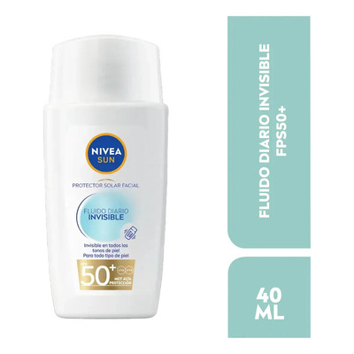 Protector Solar Facial NIVEA SUN Fluido Diario Invisible + Antioxidantes Fps50+ 40Ml | MercadoLibre