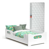 Mini Cama Encanto Com Proteção Lateral E Colchão Infantil