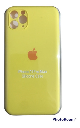 Silicon Case Para iPhone 11 Pro Max Con Mica De Cristal 9h