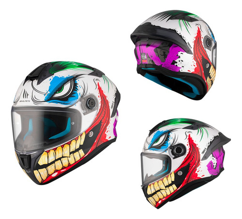 Casco Moto Gp Aleron Mt Helmets Targo S Joker A5 Ece2206 