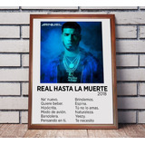 Anuel Aa Poster Album Real Hasta La Muerte En Cuadro