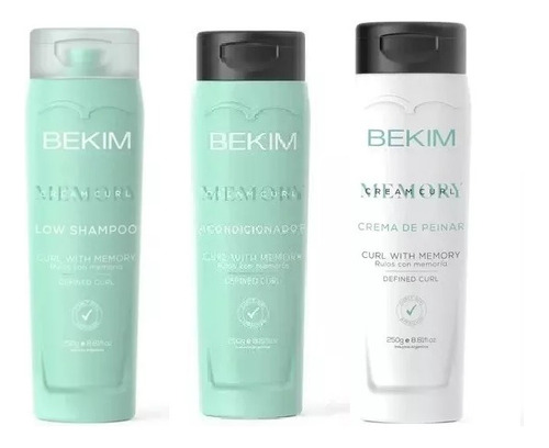 Kit Memory Bekim Shampoo + Acondicionador + Crema De Peinar