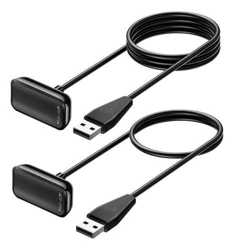 Cable De Cargador De 2 Paquetes Meliya Para Fitbit Luxe/char