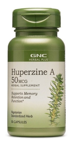 Gnc I Herbal Plus I Huperzine A I 50mcg I 50 Capsulas I Usa