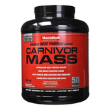 Proteina Musclemeds Carnivor Mass 6 Lbs Vainilla Caramelo