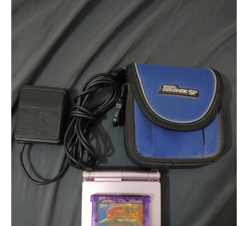 Game Boy Advance Sp Doble Luz + Super Card Sd Y Estuche