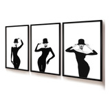 Quadros Decorativos 40x60 Sala Quarto Trio Dança Nas Sombras