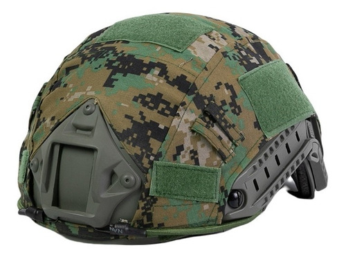 Cubierta Para Casco Táctico Militar Funda Parches Camuflaje 