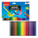 24 Lápices De Colores Color'peps Infinity, Color Mapeado De La Marca Coloreada