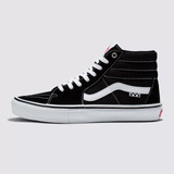 Tênis Vans Skate Sk8-hi Black White Pop Cush Original Com Nf