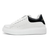 Zapatilla Basica Blanca Y Negra Oferta Hombre Mujer Urbana