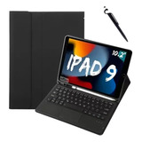 Capa Com Teclado Para iPad 7/8/9 10.2 Com Touchpad + Caneta