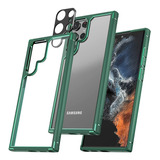 Funda Samsung Galaxy S22 Ultra C/protector D/camara Verde