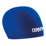 Gorra Natación Arena 3d Race Casco Competición Silicona Color Blue-white Diseño De La Tela Liso Tamaño M 56-57 Cm