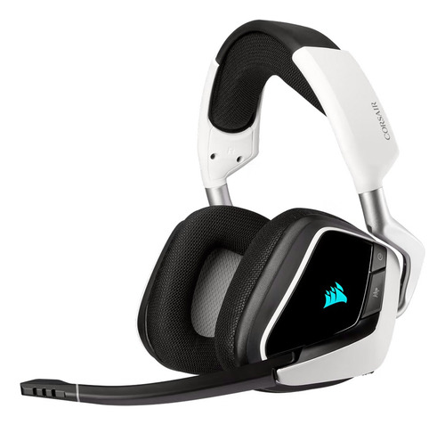 Audífonos Wireless Gamer Corsair Void Rgb Elite 7.1, Blanco