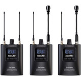  Micro Lavalier Kit Dual Acemic Dv-500 Uhf/50mts/recargables