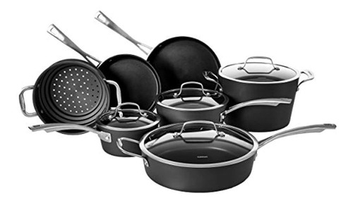 Set De Ollas Cuisinart 62i-11, Negro, Mediano