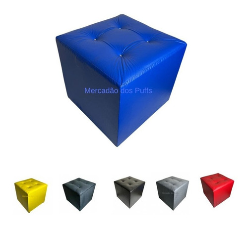 Puff Cubo Quadrado Banco Banquinho Decorativo 40x40 Promoção