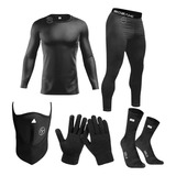 Kit Termico Piel Conjunto Boza + Medias Guantes Cuello Sia++