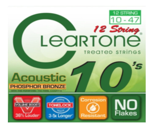 Cleartone  10-47 Encord 12 Cuerdas P/acustica Undergroundweb