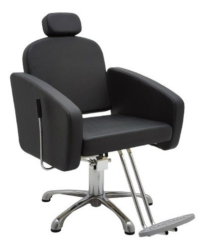 Cadeira Atena Reclinável Base Pentapé P/ Salão  Barbearia Ts
