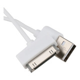 Cabo Usb Para iPhone iPad iPod Apple Tv 1m Carregador Branco