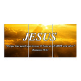 Trio Placas Decorativas Jesus Romanos 30x21cm 3mm Mdf  