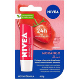 Hidratante Labial Lip Care Nivea Morango Shine 4,8g