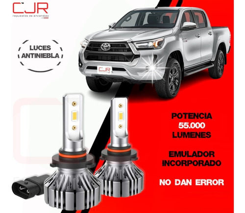 Lampara Cree Led Toyota Hilux Auxiliar Antinieblas Canbus