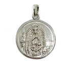 Dije Medalla Virgen De Guadalupe 20 Mm Plata 900