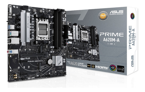 Motherboard Asus Prime A620m-a-csm Am5 Ryzen 7000 Ddr5 P