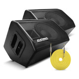 Caixa Monitor Retorno Palco Acústica Som 400 Rms Kit Com 2 P