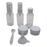 Kit 5 Mini Envases Botellas Spray Dispensadores +1 Embudo 