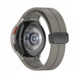 Pulseira De Silicone Magnética Para Galaxy Watch 4 Watch 5