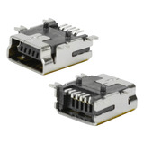 100x Conector Mini Usb Fêmea P/ Pci Micro Usb V3 5pinos