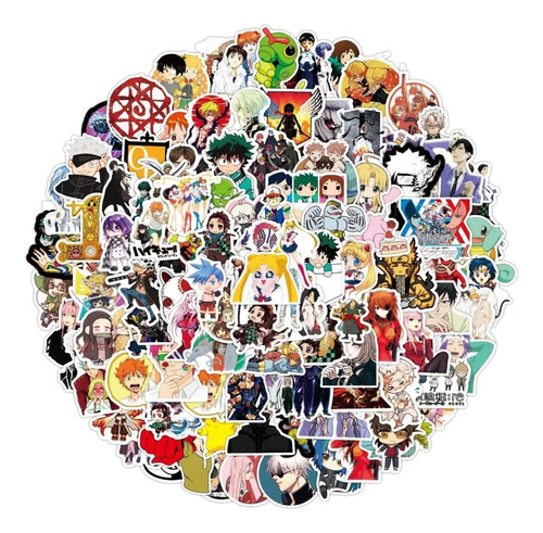 Paquete Mixto De Pegatinas De Anime, 100 Unidades Mezcladas 