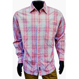 Camisa Legacy Talle 3 A Cuadros Rosa Con Leve Detalle 