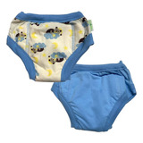 Cueca Algodão Desfralde Absorvente Kit 2unds Ecoplay Nuvem