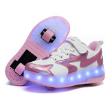 Nuevo Estilo De Zapatos Heelys Para Niña, Con Luz Led, Recar