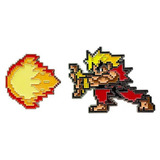 Street Fighter - Pin Ryu Ken Akuma Broche Dije Acero 02