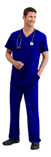 Ambo Médico De Diseño Con Spandex Hombre Escote En V