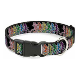 Collar De Gato Breakaway Dancing Skeletons Negro Multi Color