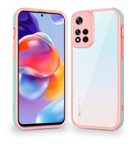 Funda Para Xiaomi Protección Cámara Acrílico Rígido Bicolor