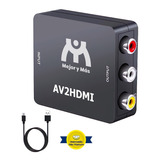 Convertidor Adaptador Rca A Hdmi Audio Y Video Full Hd 1080p