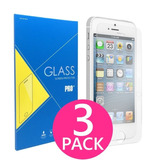 Vidrio Templado Celular Protector Glass 0,33 iPhone 5 5s X3