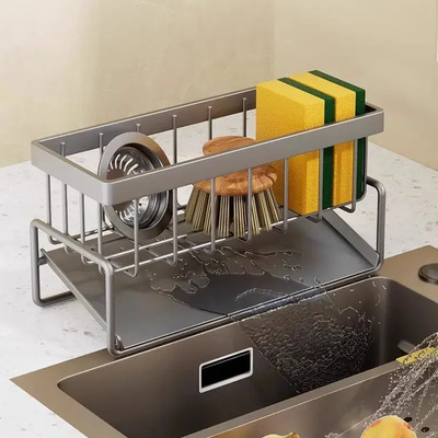 Escurridor Organizador De Trastes Para Fregadero De Cocina Negro | Envío gratis