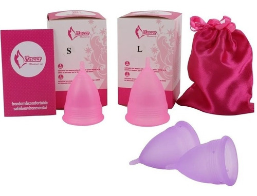 Copa Menstrual De Silicona Plegable Con Estuche Ecológica 