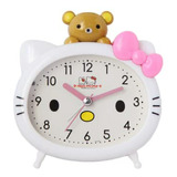Reloj Despertador Adorable Con Diseño De Gato, Silencioso Y 